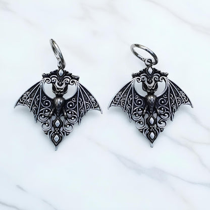 Gothic Bat Guardian Earrings
