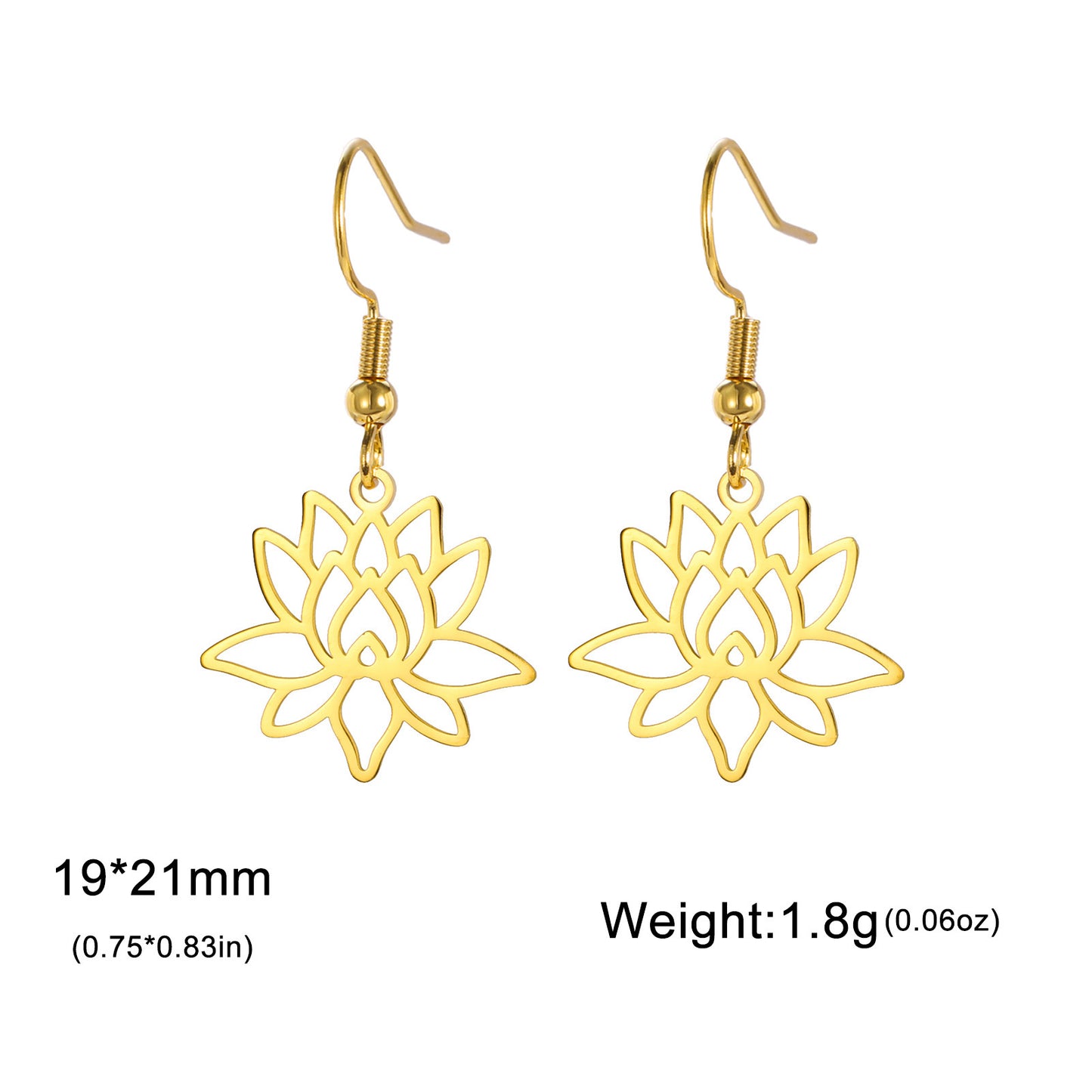 Lotus Radiance Bloom Earrings