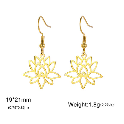 Lotus Radiance Bloom Earrings