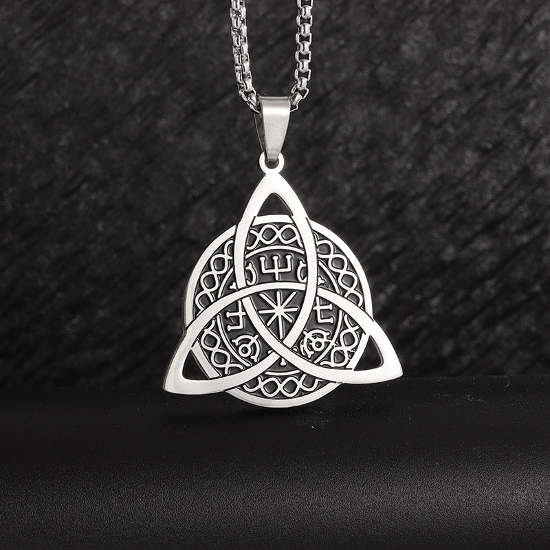 Norse Compass Triquetra Necklace