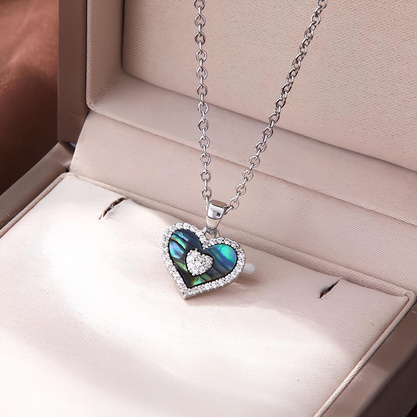 Mystic Heart Crystal Necklace