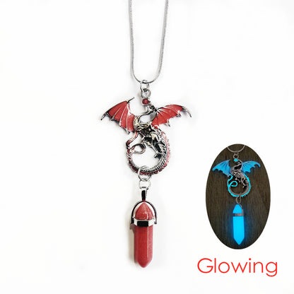 Glowing Dragon Crystal Necklace