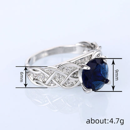 Celtic Knot Unity Crystal Ring