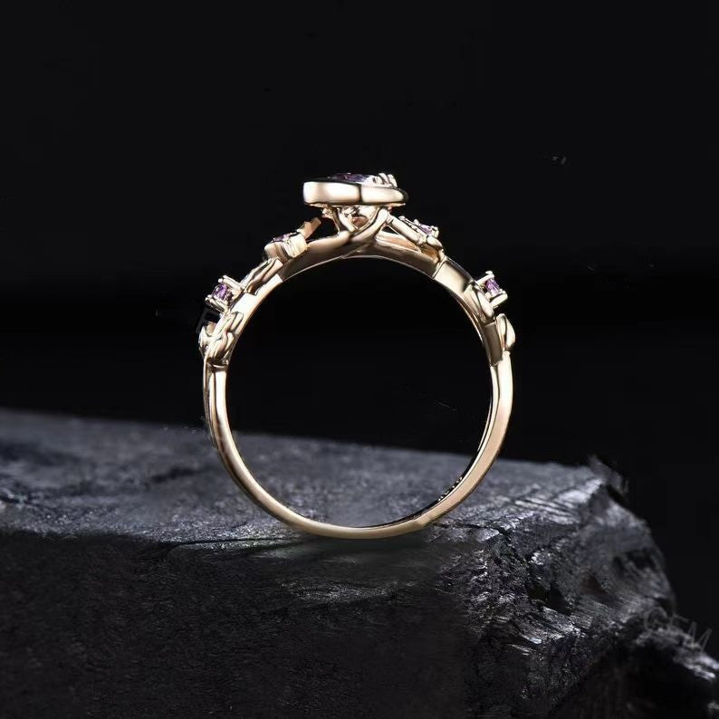 Crystal Lunar Bloom Ring