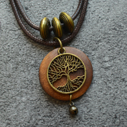 Mystic Roots: Retro Tree of Life Necklace