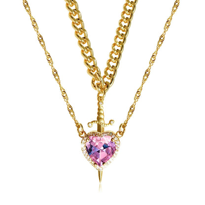 Sacred Bond of Blade & Love Necklace Set