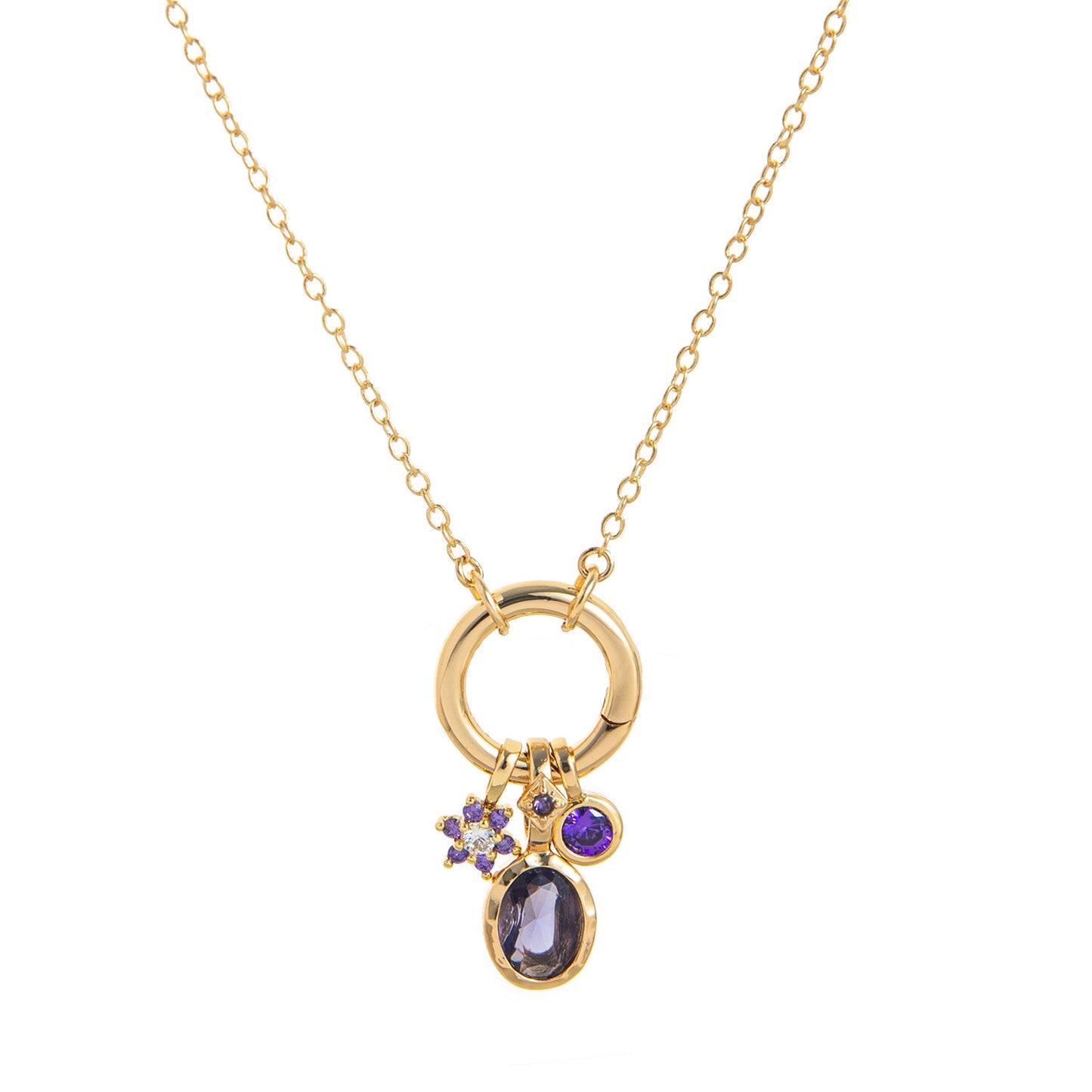 Birthstone Protection Charm Necklace