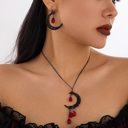 Sacred Gothic Blood Moon Crescent Set