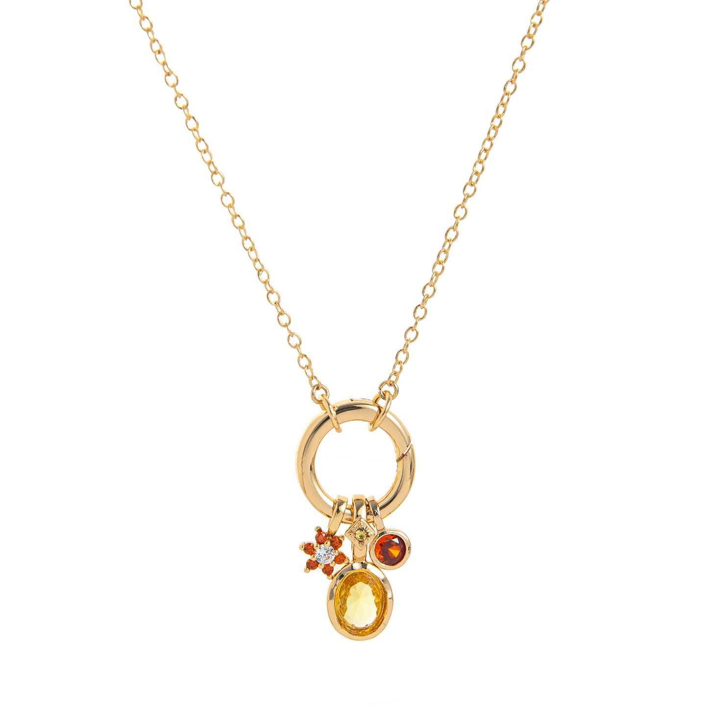 Birthstone Protection Charm Necklace