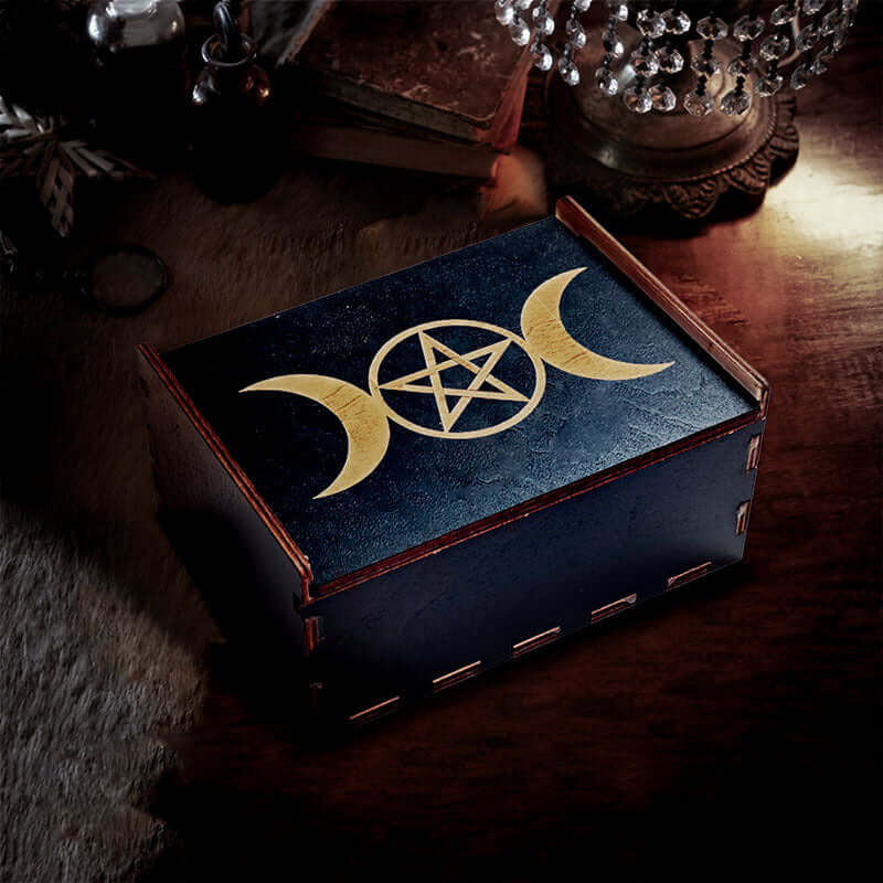 Triple Goddess Tarot Wooden Box