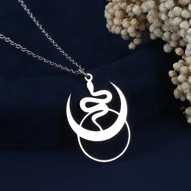 Witches Embrace Serpent Necklace