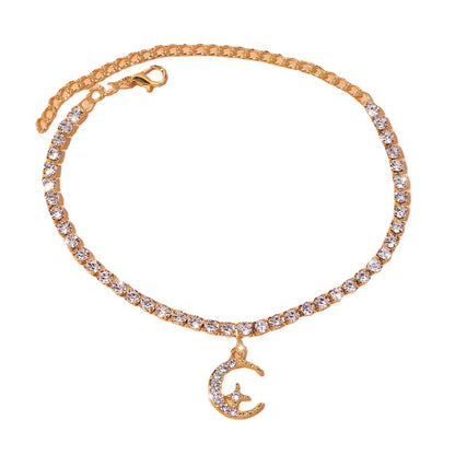 Crescent Moon Radiance Anklet