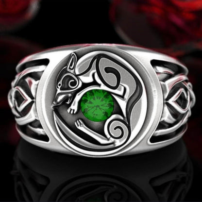 Celtic Guardian Fox Ring