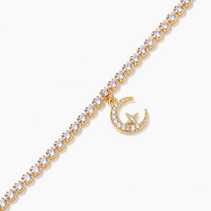 Crescent Moon Radiance Anklet