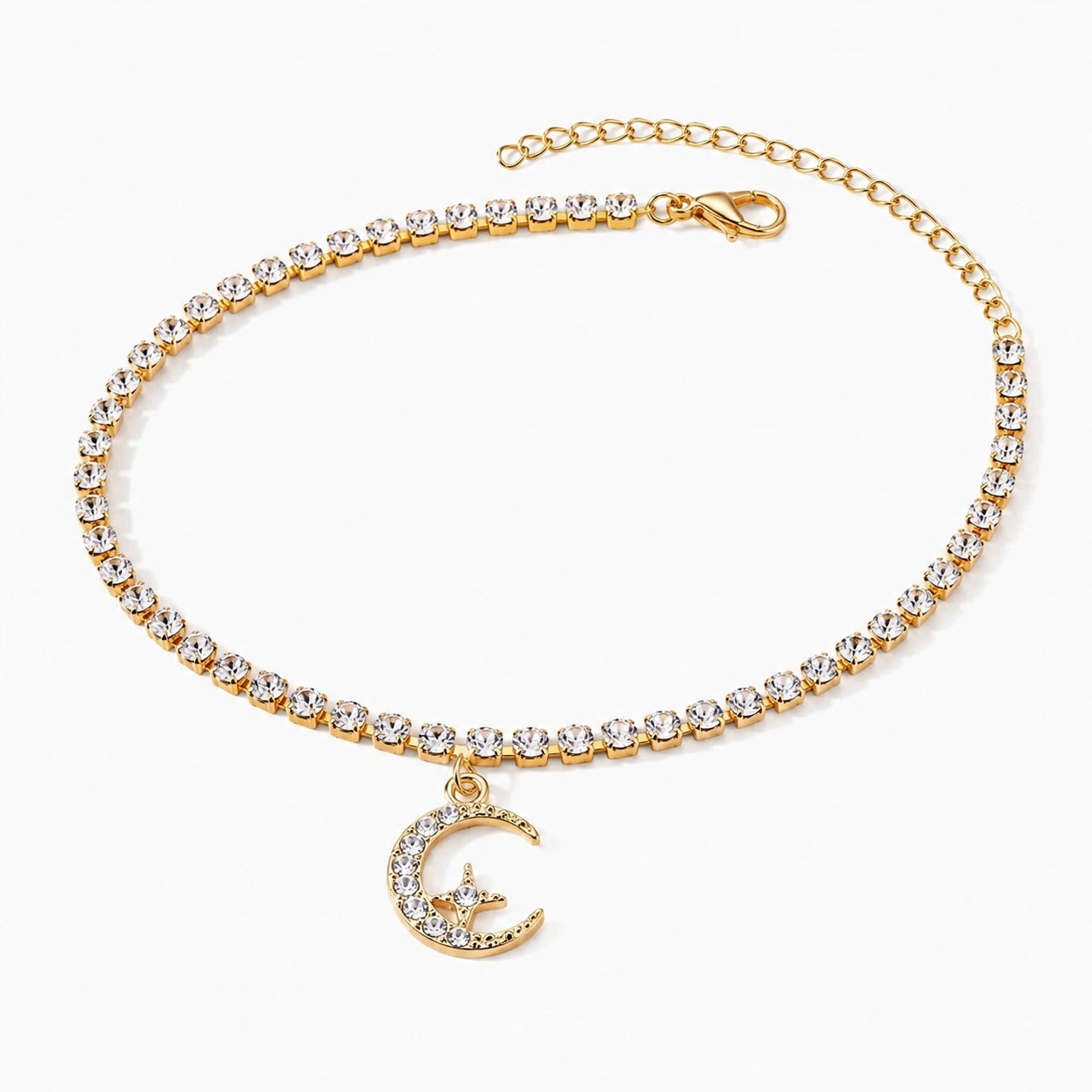 Crescent Moon Radiance Anklet
