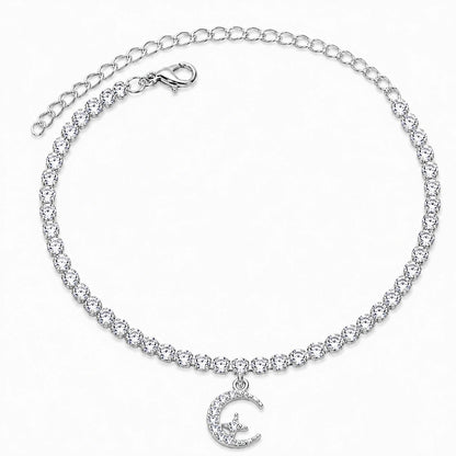 Crescent Moon Radiance Anklet
