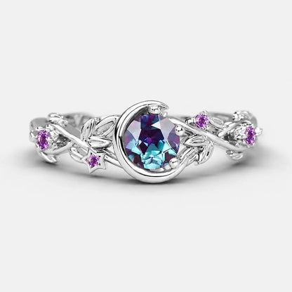 Crystal Lunar Bloom Ring