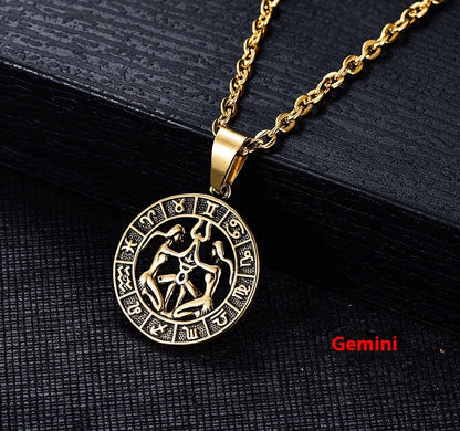 Ethereal Zodiac Wheel Necklace