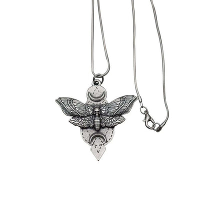 Gothic Death Moth Necklace