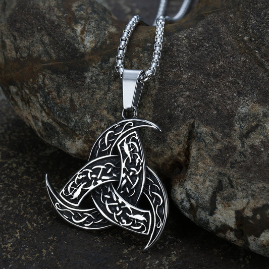 Odin Horn And Dragon Pendant Amulet Necklace