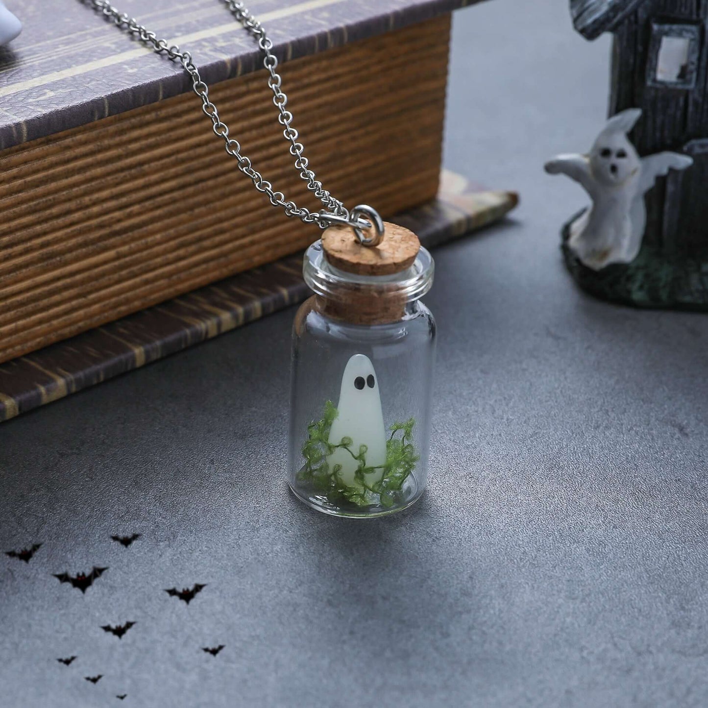 Luminous Ghost Bottle Necklace