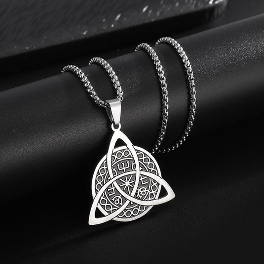 Norse Compass Triquetra Necklace