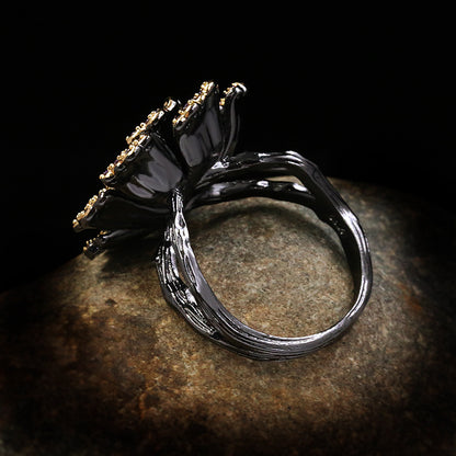 Witchflower Amethyst Ring