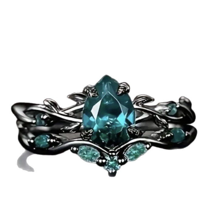 Verdant Grove Crystal Ring