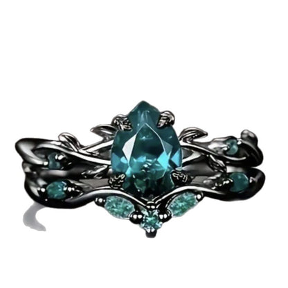 Verdant Grove Crystal Ring