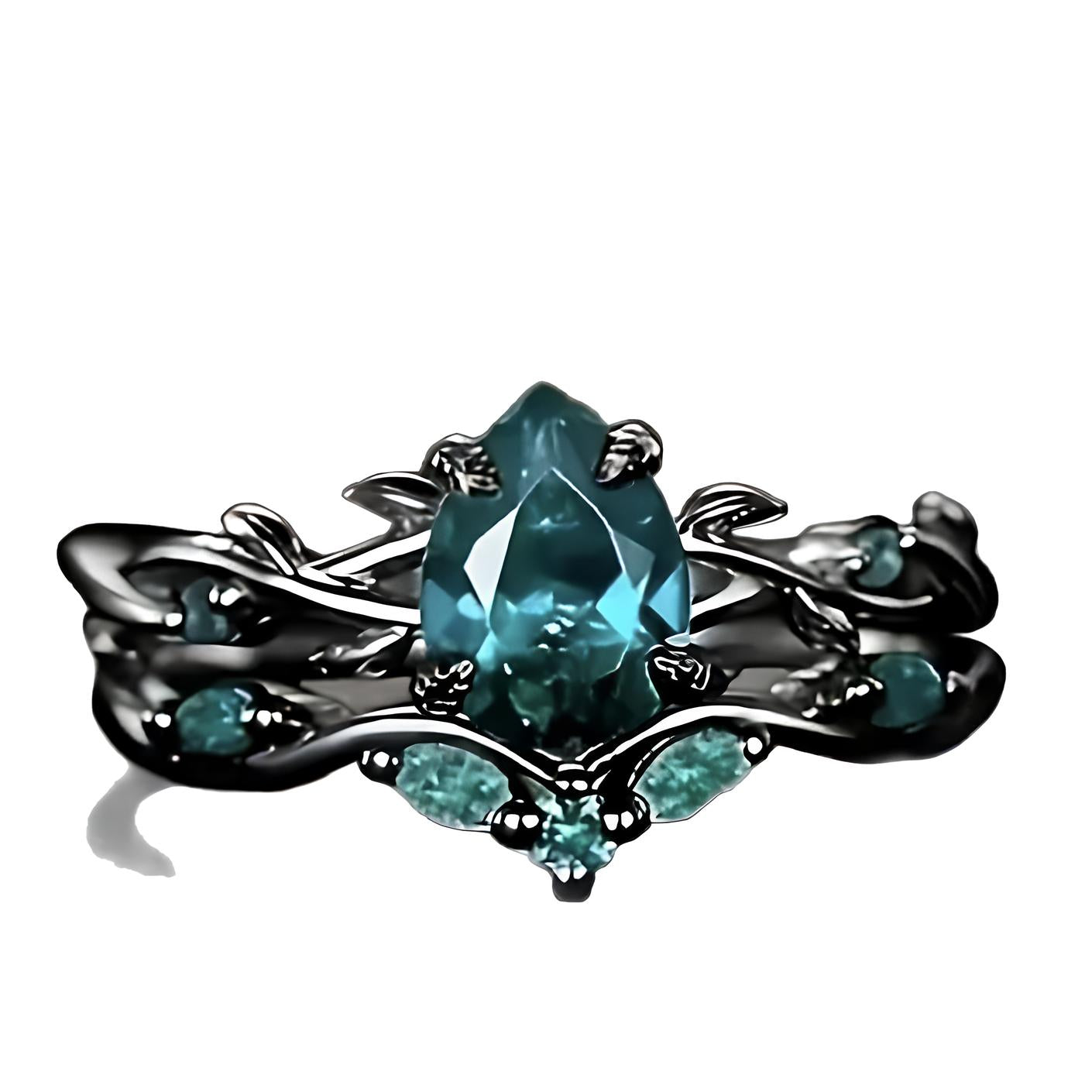 Verdant Grove Crystal Ring