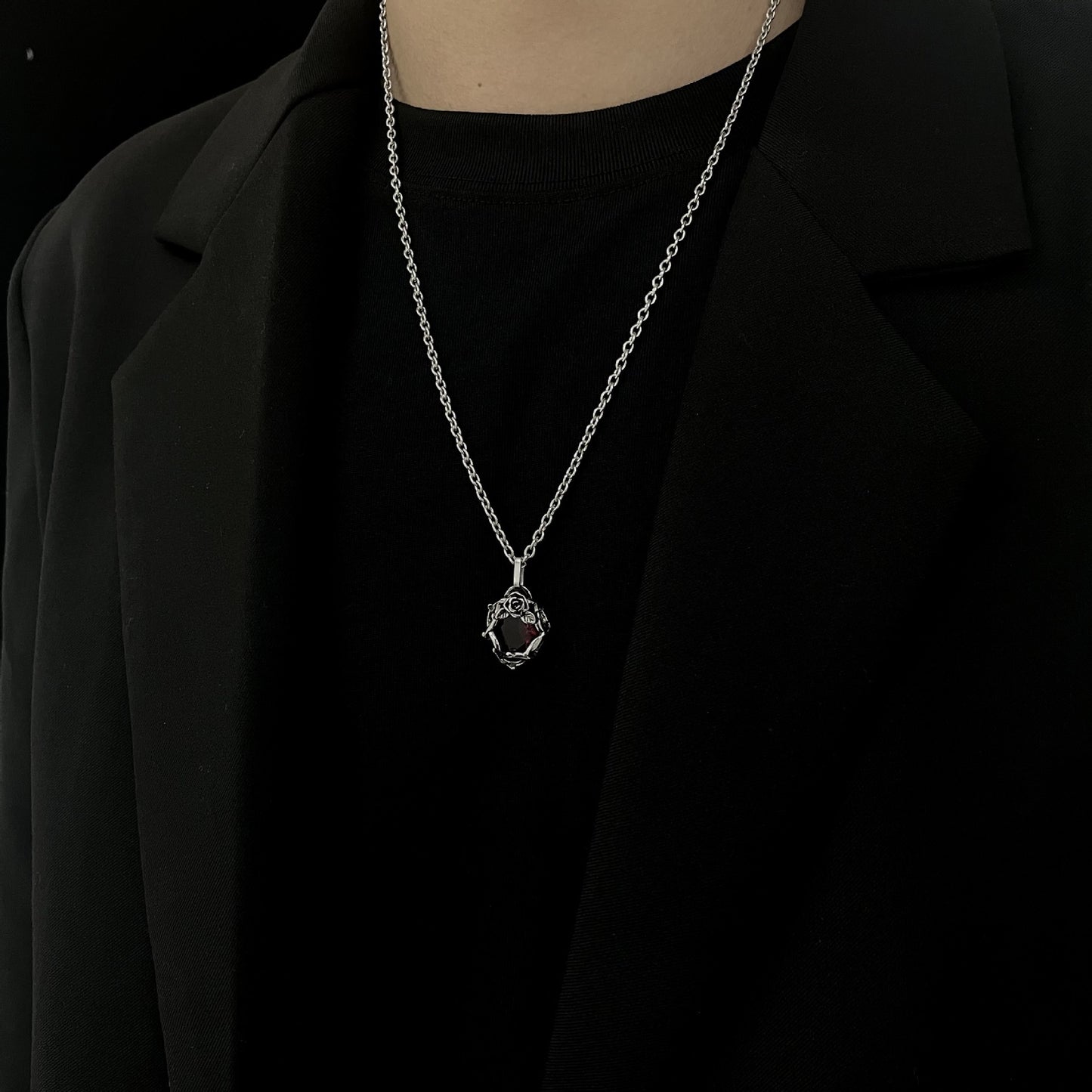 Twilight Rose Necklace