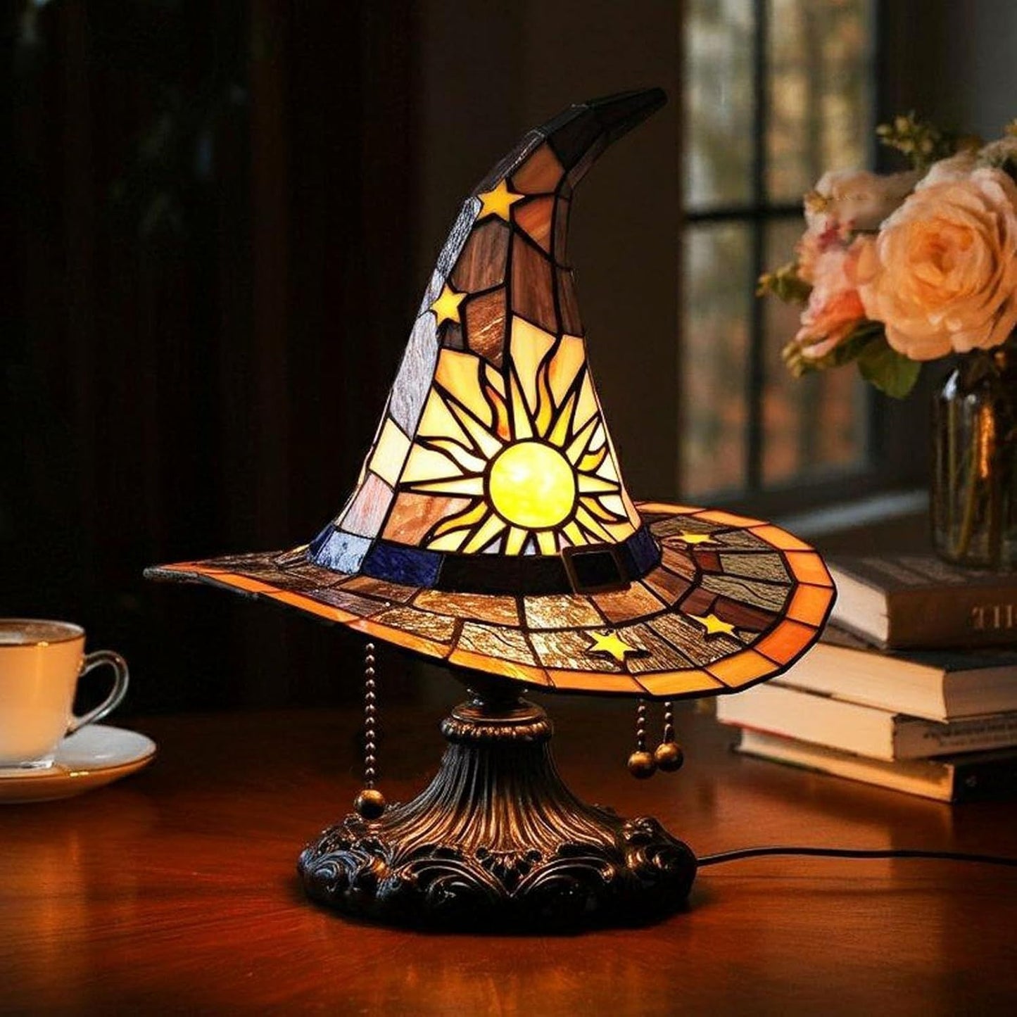 Mystic Sunburst Witch Hat Lamp