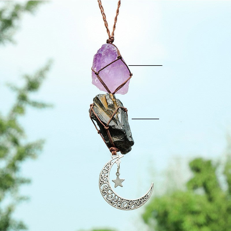 Celestial Crescent Hanging Charm