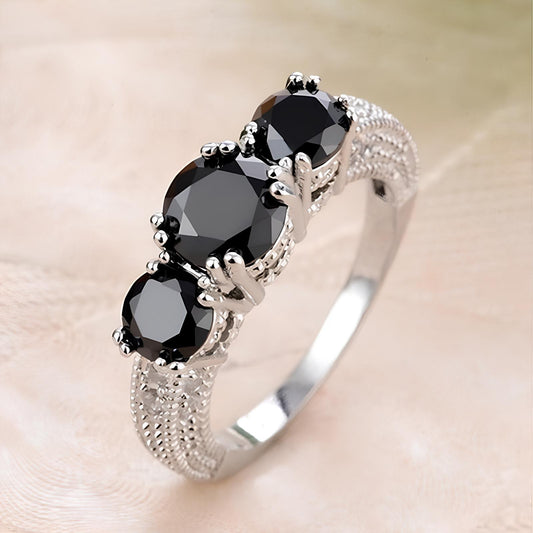 Triple Blessing Crystal Ring
