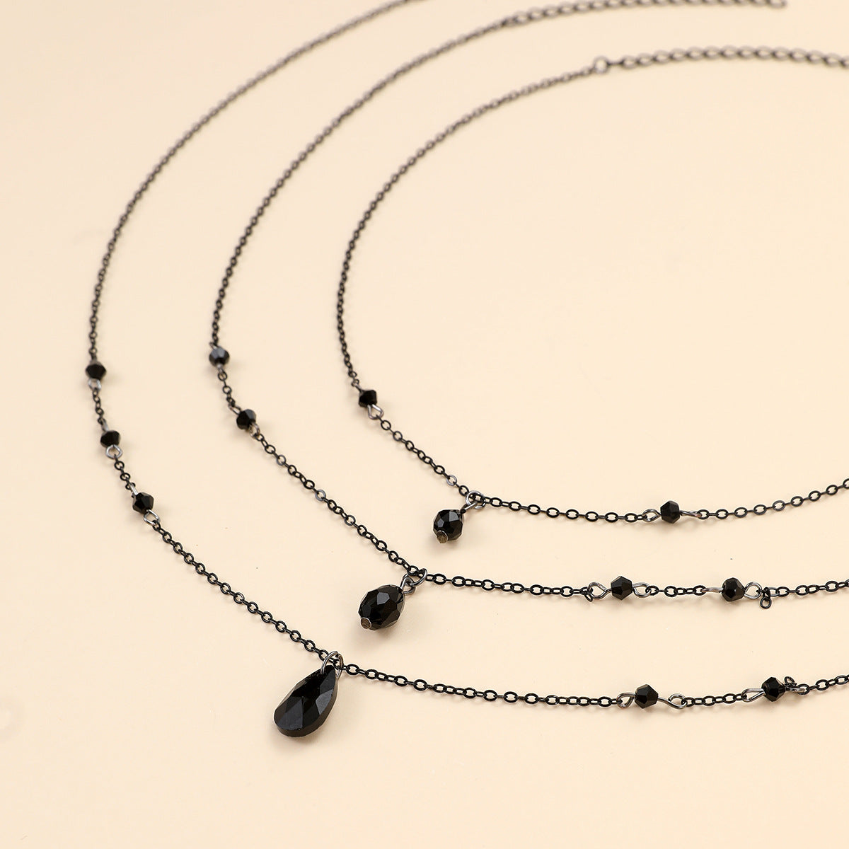 Obsidian Dusk Witch Necklace Set