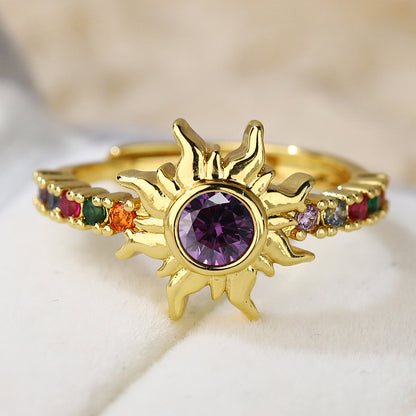 Solar Radiance Crystal Ring