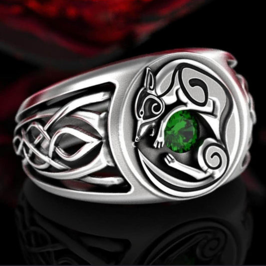 Celtic Guardian Fox Ring