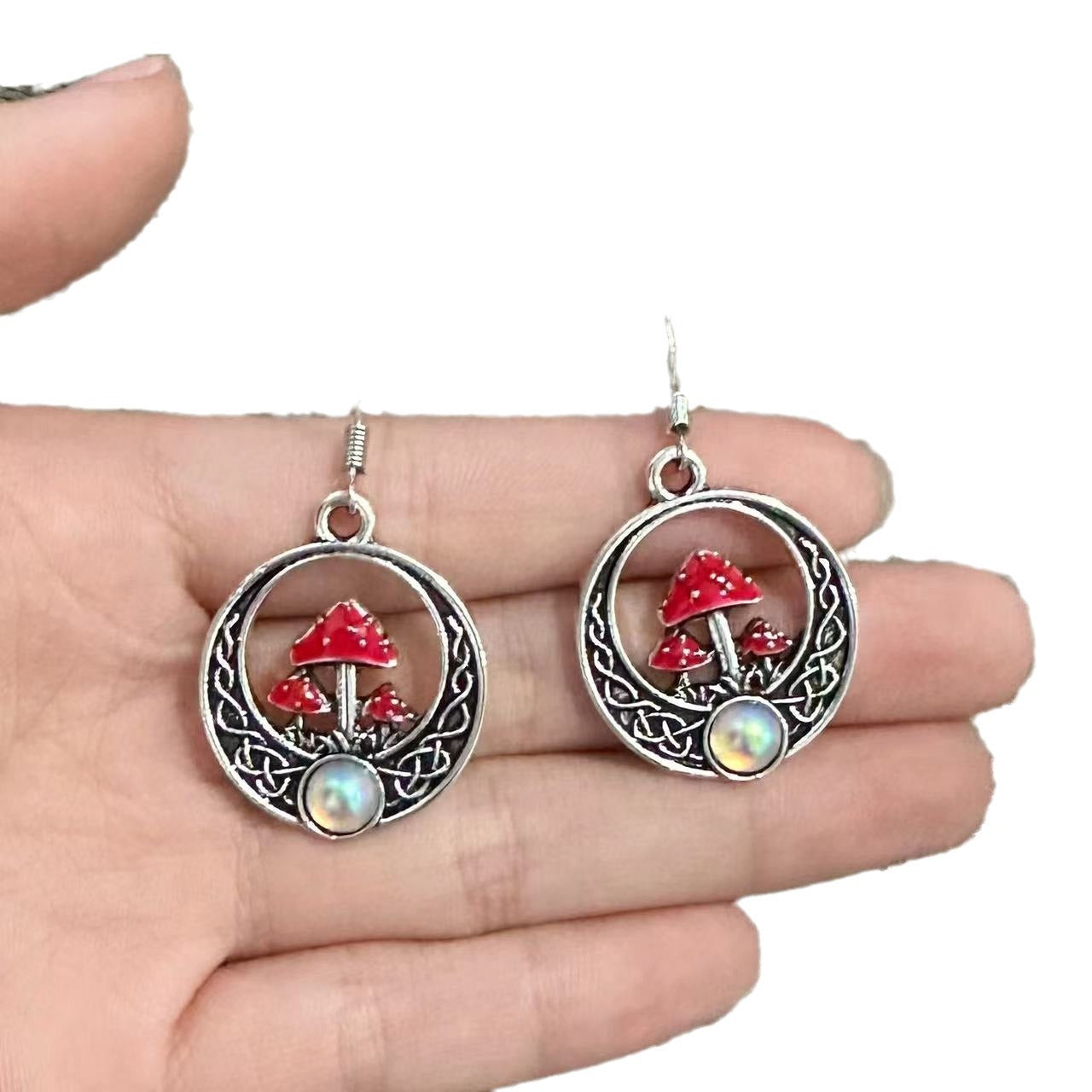 Celtic Grove Mushroom Earrings