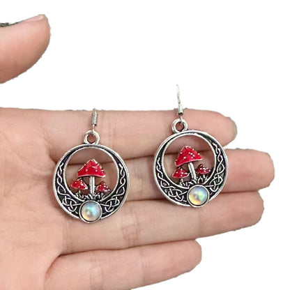 Celtic Grove Mushroom Earrings