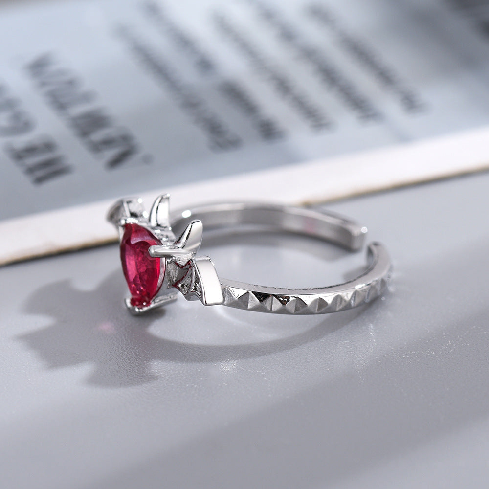 Crimson Batheart Magick Ring