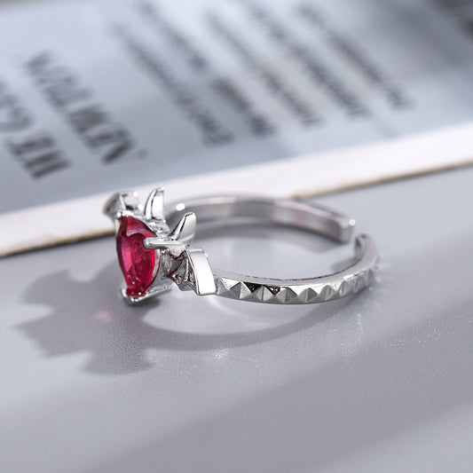 Crimson Batheart Magick Ring