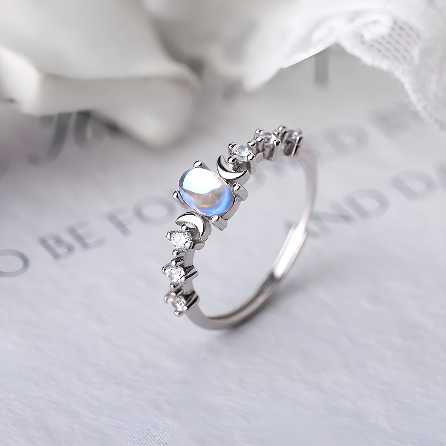 Celestial Triple Moon Goddess Ring