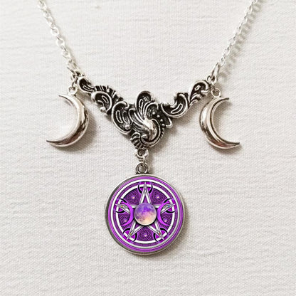 Eternal Moon Goddess Vintage Necklace