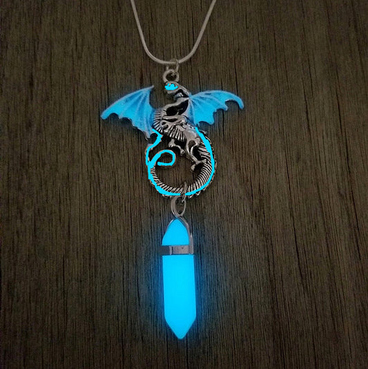 Glowing Dragon Crystal Necklace