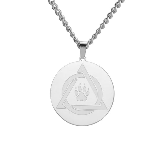Sacred Paw Circle Necklace