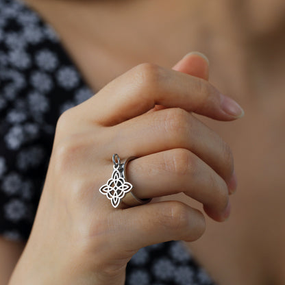 The Guardian's Witches Knot Dangle Ring