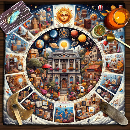 Celestial Harmony Tarot Tablecloth