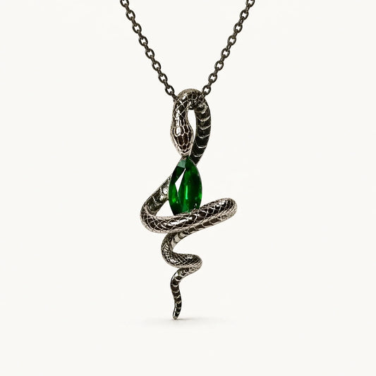 Emerald Serpent Necklace studio product image