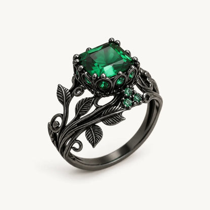 Emerald Vine Crystal Ring studio product image