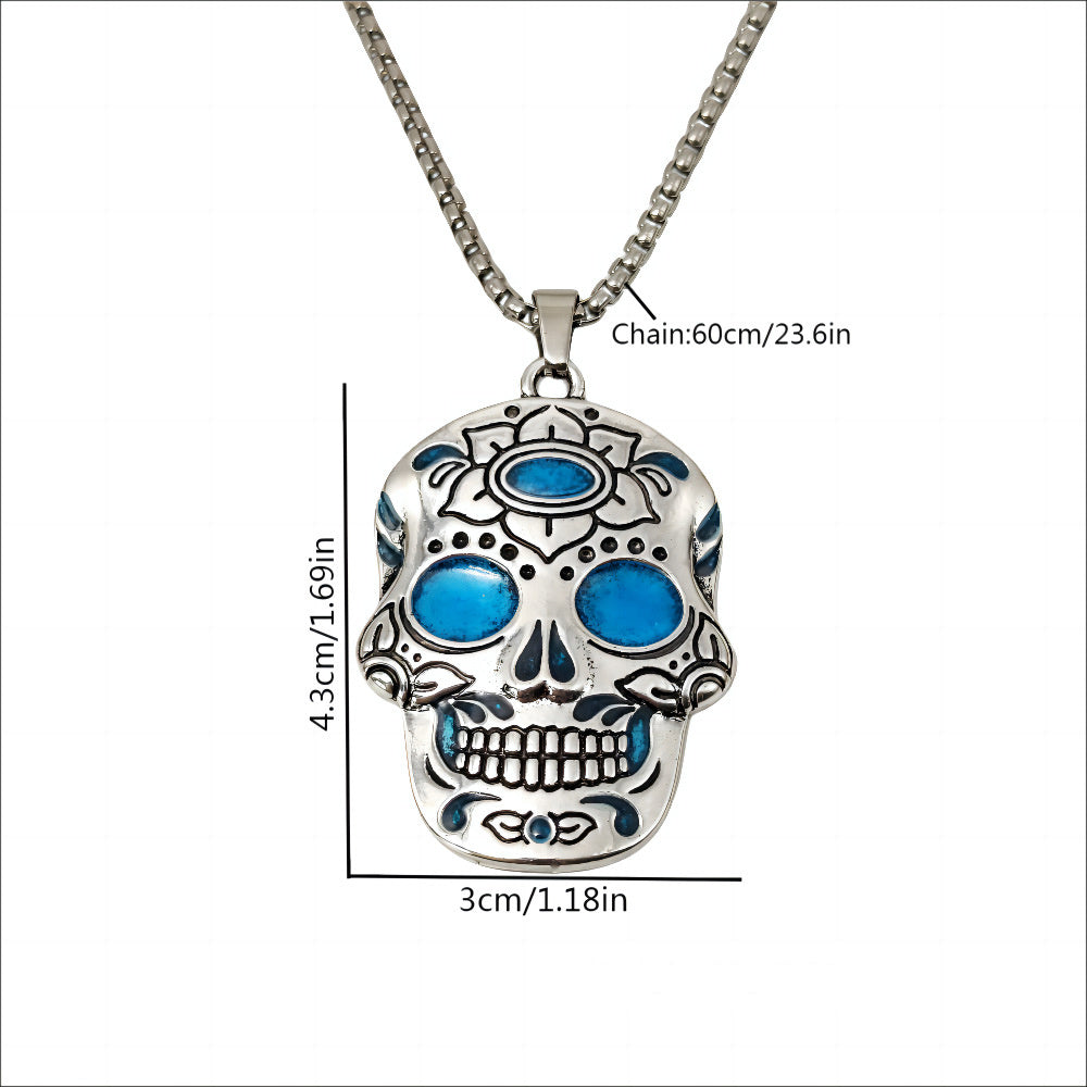 Luminous Skull of Enchantment Necklace